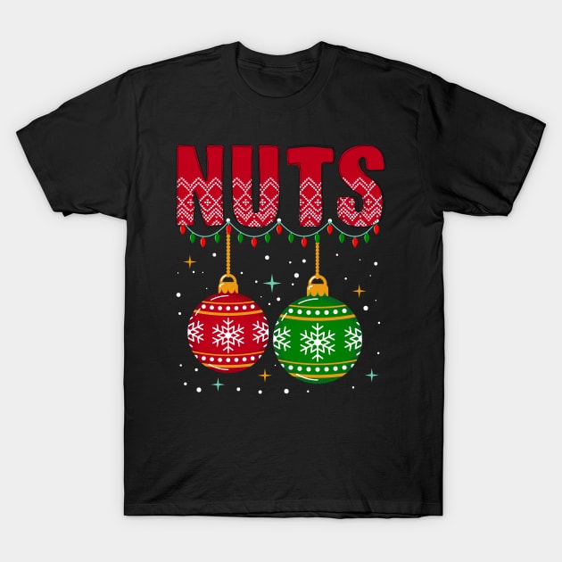 Chestnuts Matching Family Funny Chest Nuts Christmas Couple T-Shirt by DenverSlade